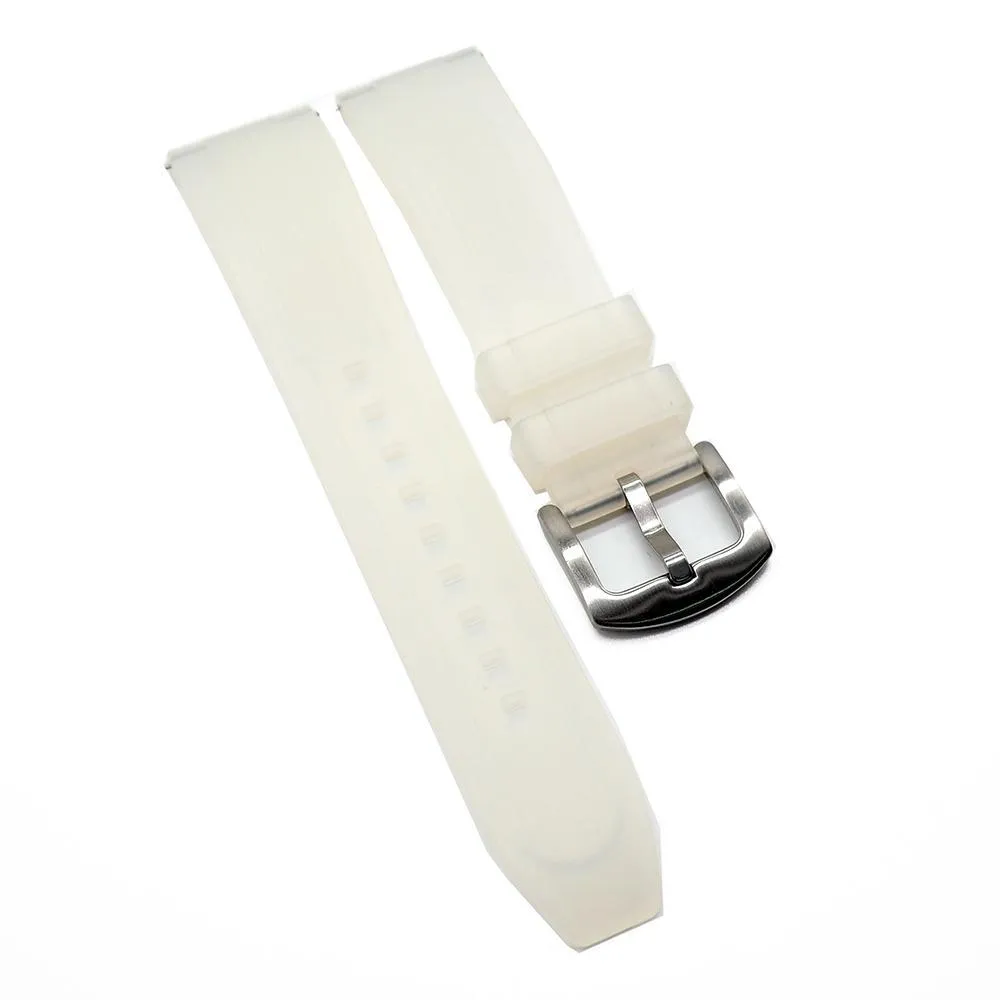 20mm, 22mm, 24mm Straight End Rubber Watch Strap, Quick Release Spring Bars, 8 Colors