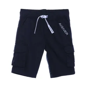 Aigner Kids Baby Boy's Navy Logo Shorts