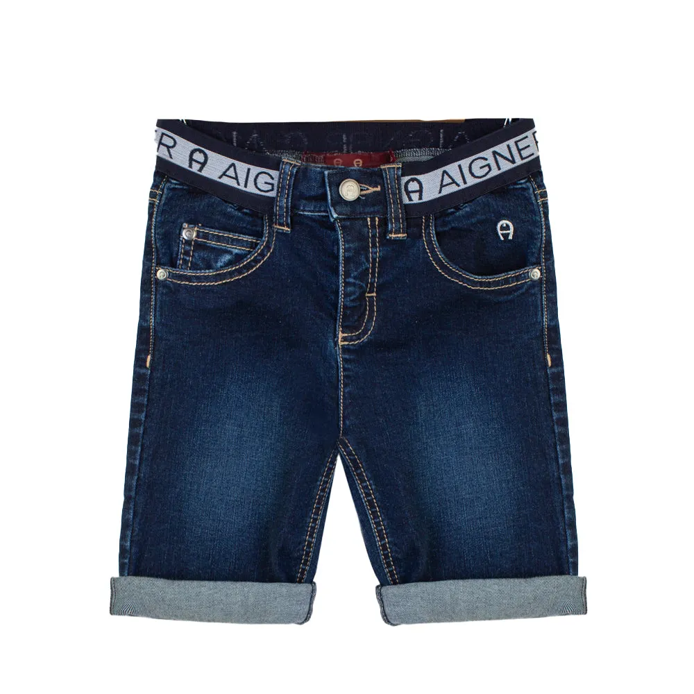 Aigner Kids Boy's Denim Bermuda