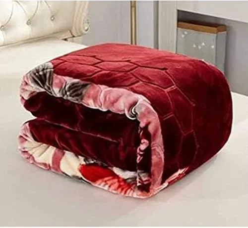 ALCITIC HOME Luxurious Celerrio Warm Mink Blanket Double Bed for Winter. Doubleply heavyduty