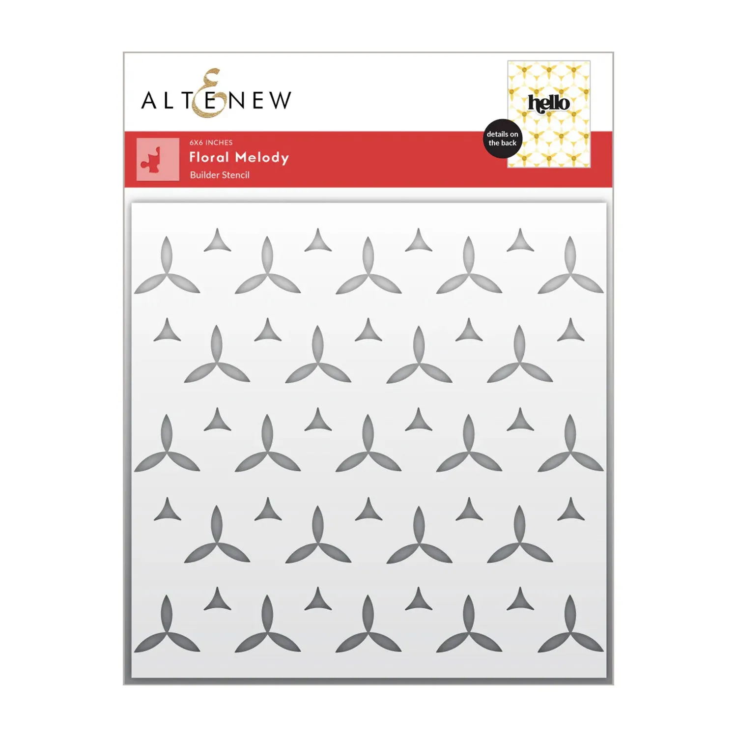 Altenew Floral Melody Builder Stencil