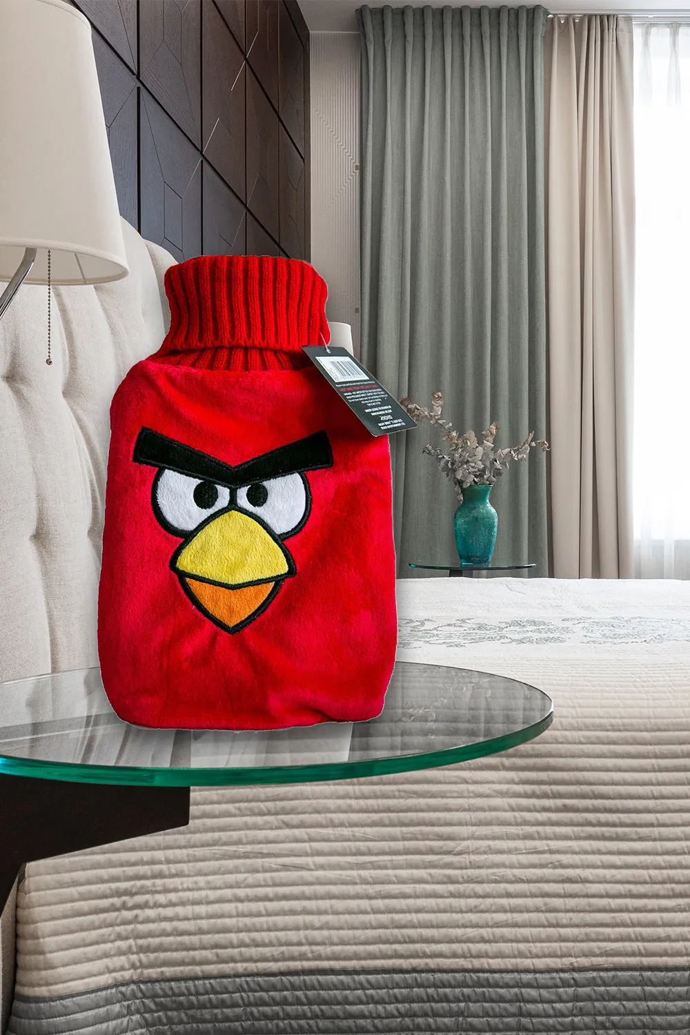 Angry Birds Red Hot Water Bottle and Cover (red)