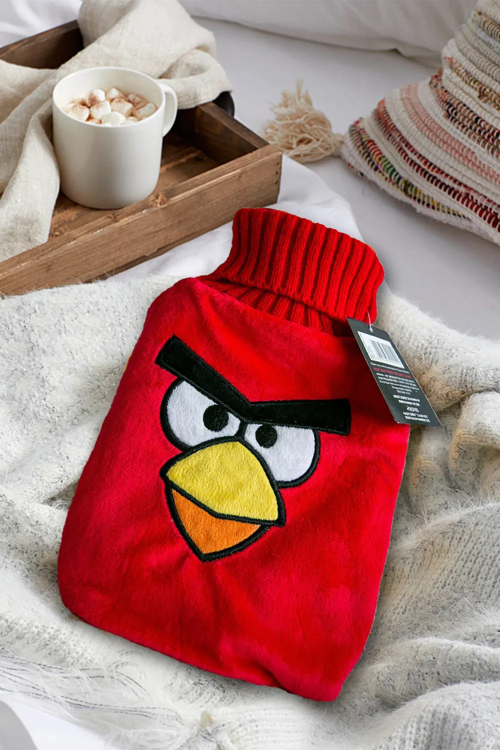 Angry Birds Red Hot Water Bottle and Cover (red)