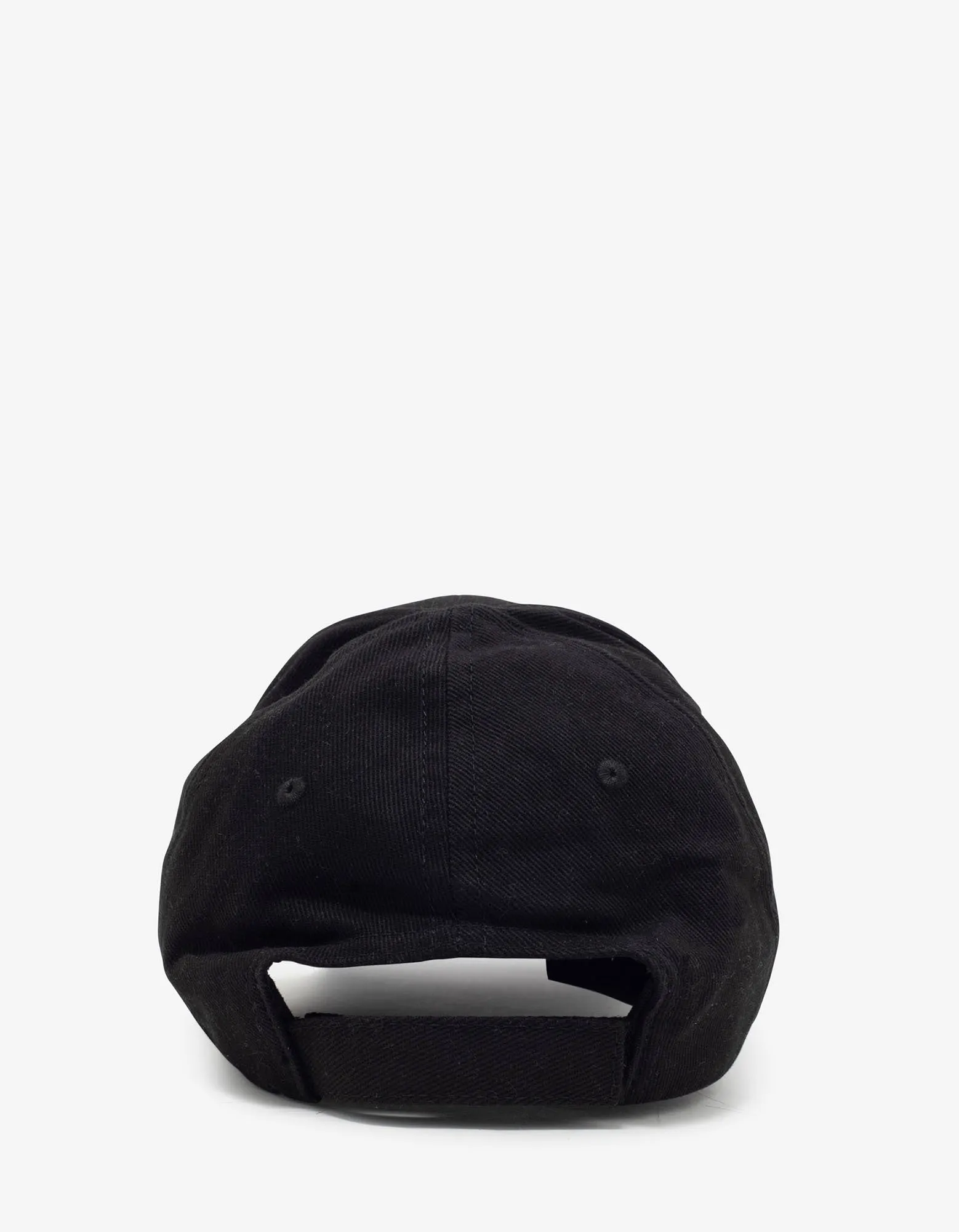 Balenciaga Black Rainbow Logo Visor Baseball Cap