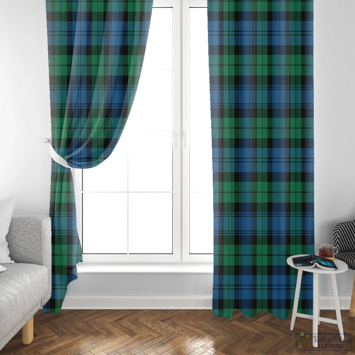 Black Watch Ancient Tartan Window Curtain