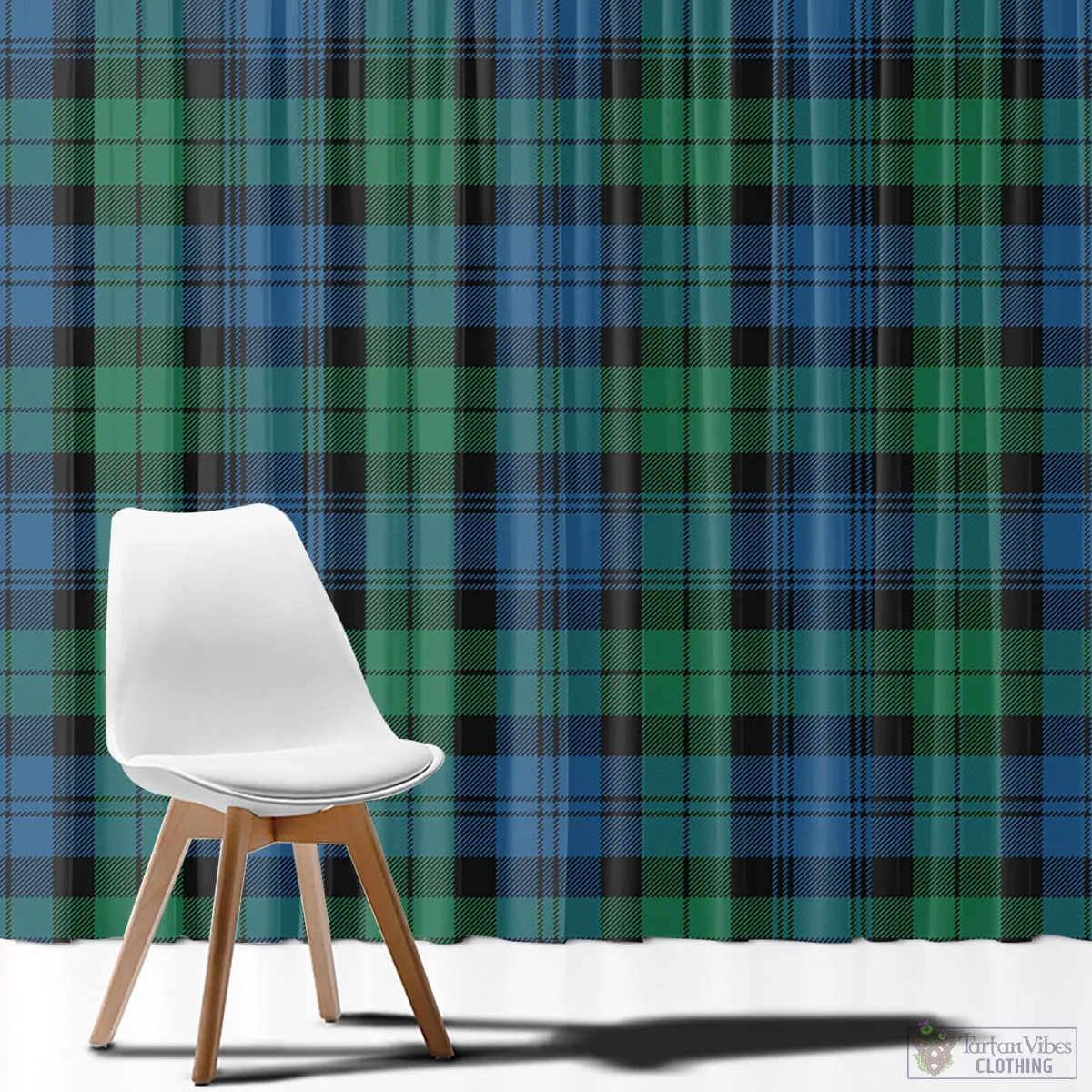 Black Watch Ancient Tartan Window Curtain