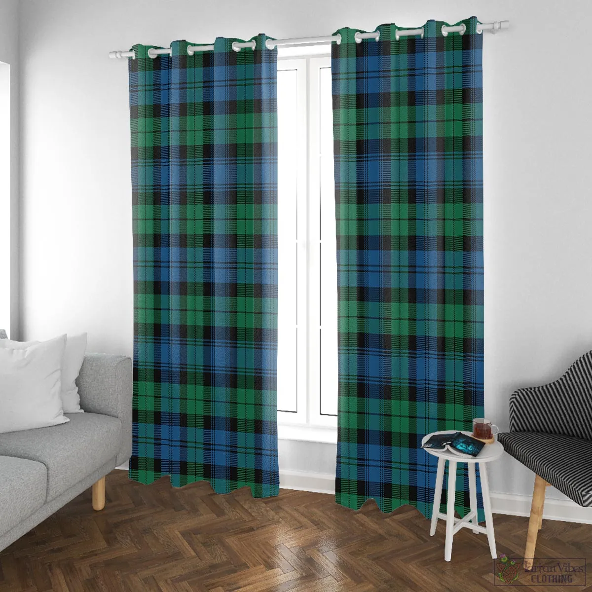 Black Watch Ancient Tartan Window Curtain