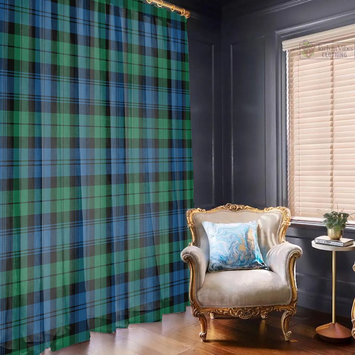 Black Watch Ancient Tartan Window Curtain