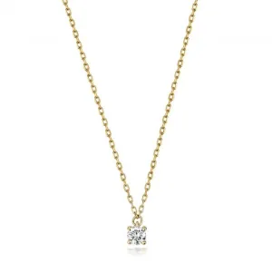 Diamond Jewellery 9ct Gold Necklace with 0.10CT ND133