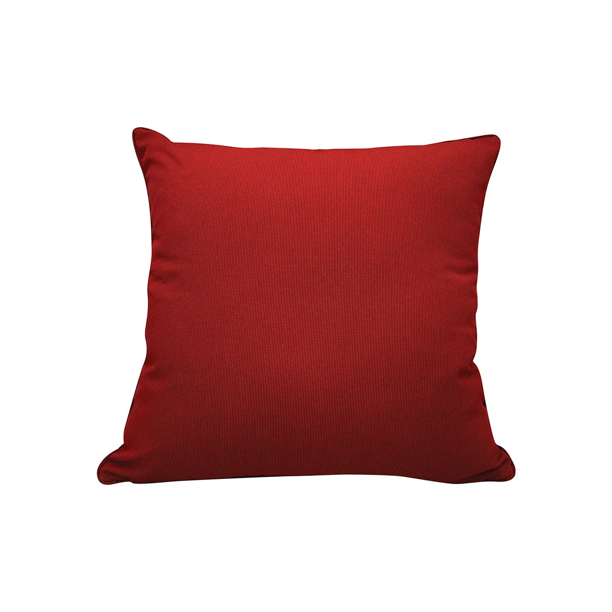 Fan Coral Red and White Indoor Outdoor Pillow