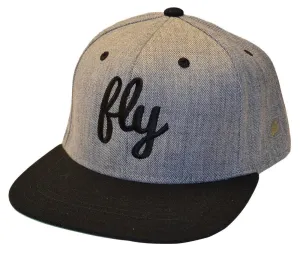 Fly Black & Gray Snap Back Hat