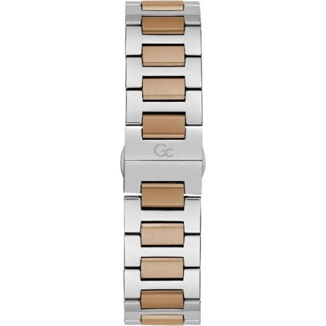 GC Gents First Class Silver & Rose Gold Watch Z35001G7MF