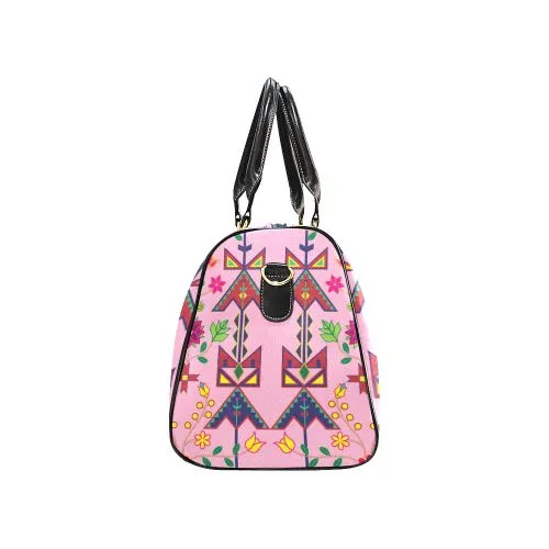 Geometric Floral Spring-Sunset Waterproof Travel Bag