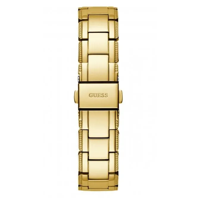 Guess Ladies Crystal Clear Stainless Steel Gold Tone Watch GW0470L2