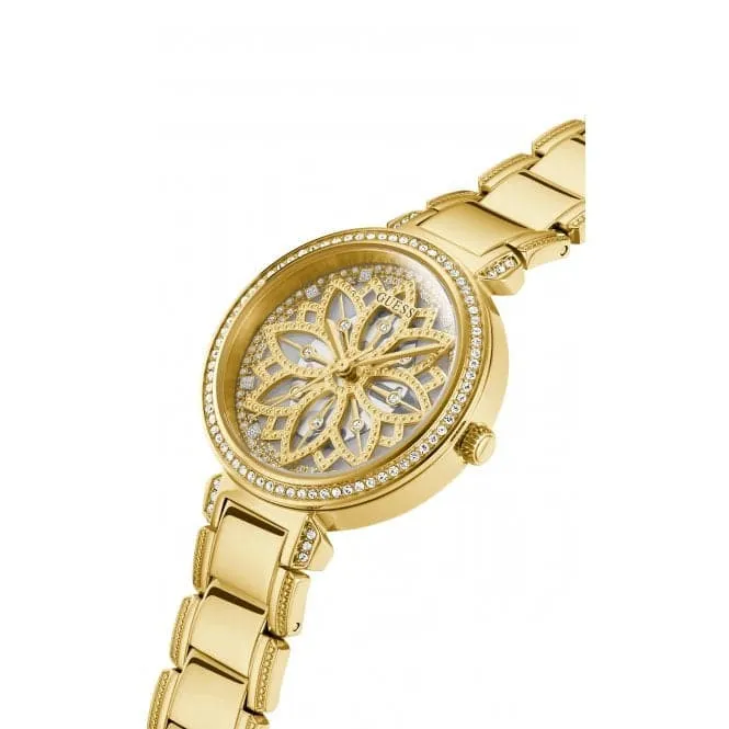 Guess Ladies Lily Stainless Steel Gold Watch GW0528L2