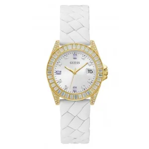 Guess Ladies Opaline Stainless Steel Gold Watch GW0585L2