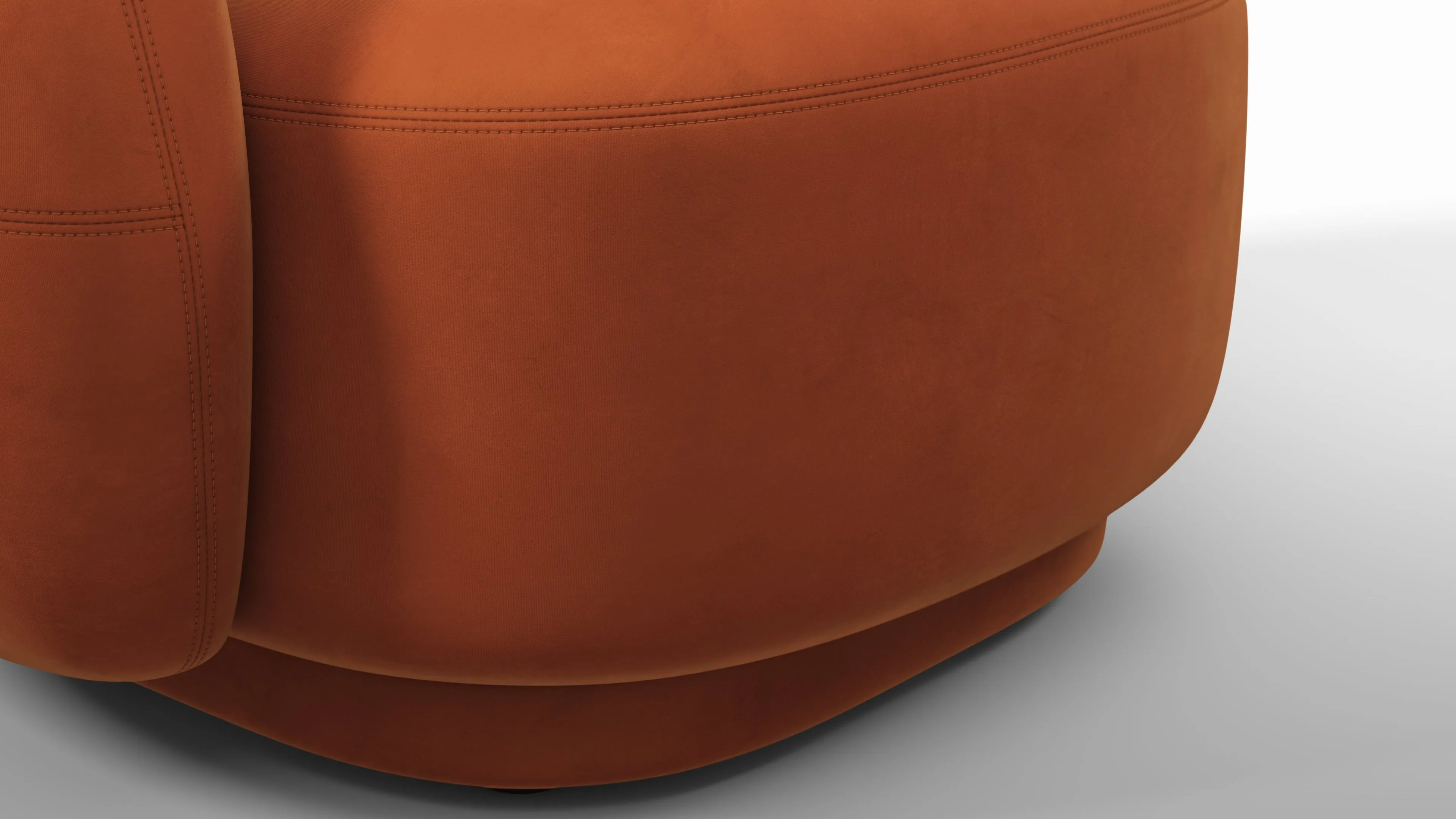 Julep - Julep Lounge Chair, Apricot Velvet