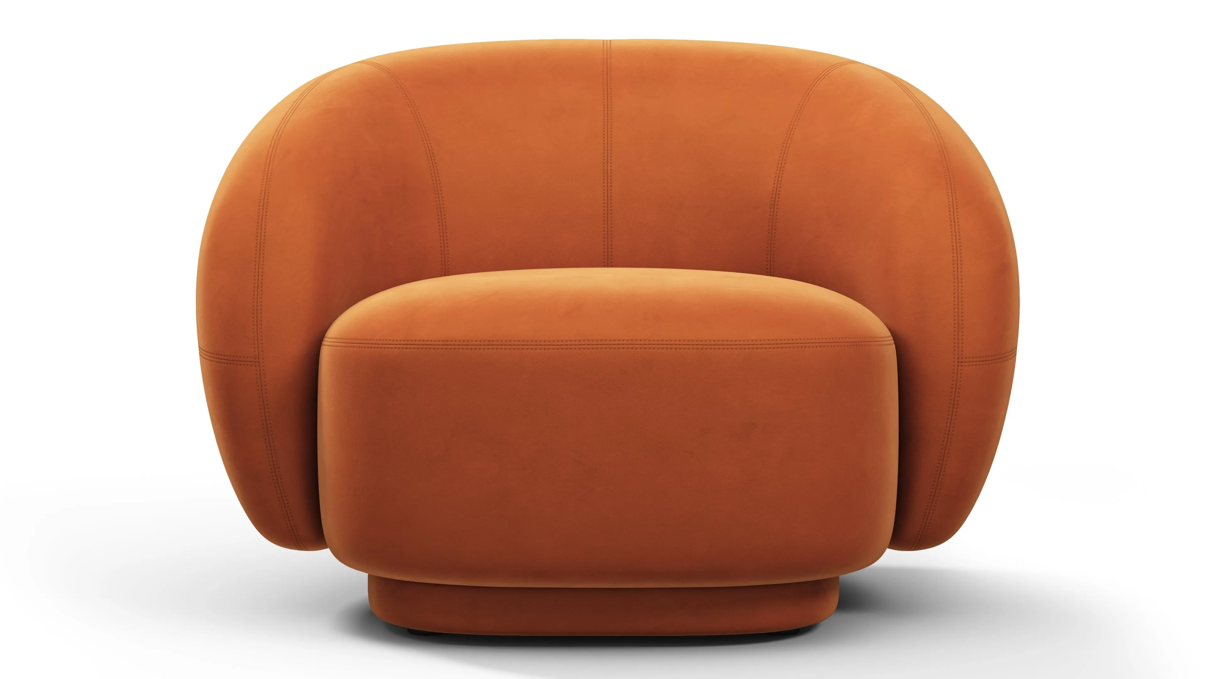 Julep - Julep Lounge Chair, Apricot Velvet