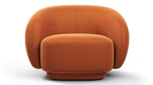 Julep - Julep Lounge Chair, Apricot Velvet