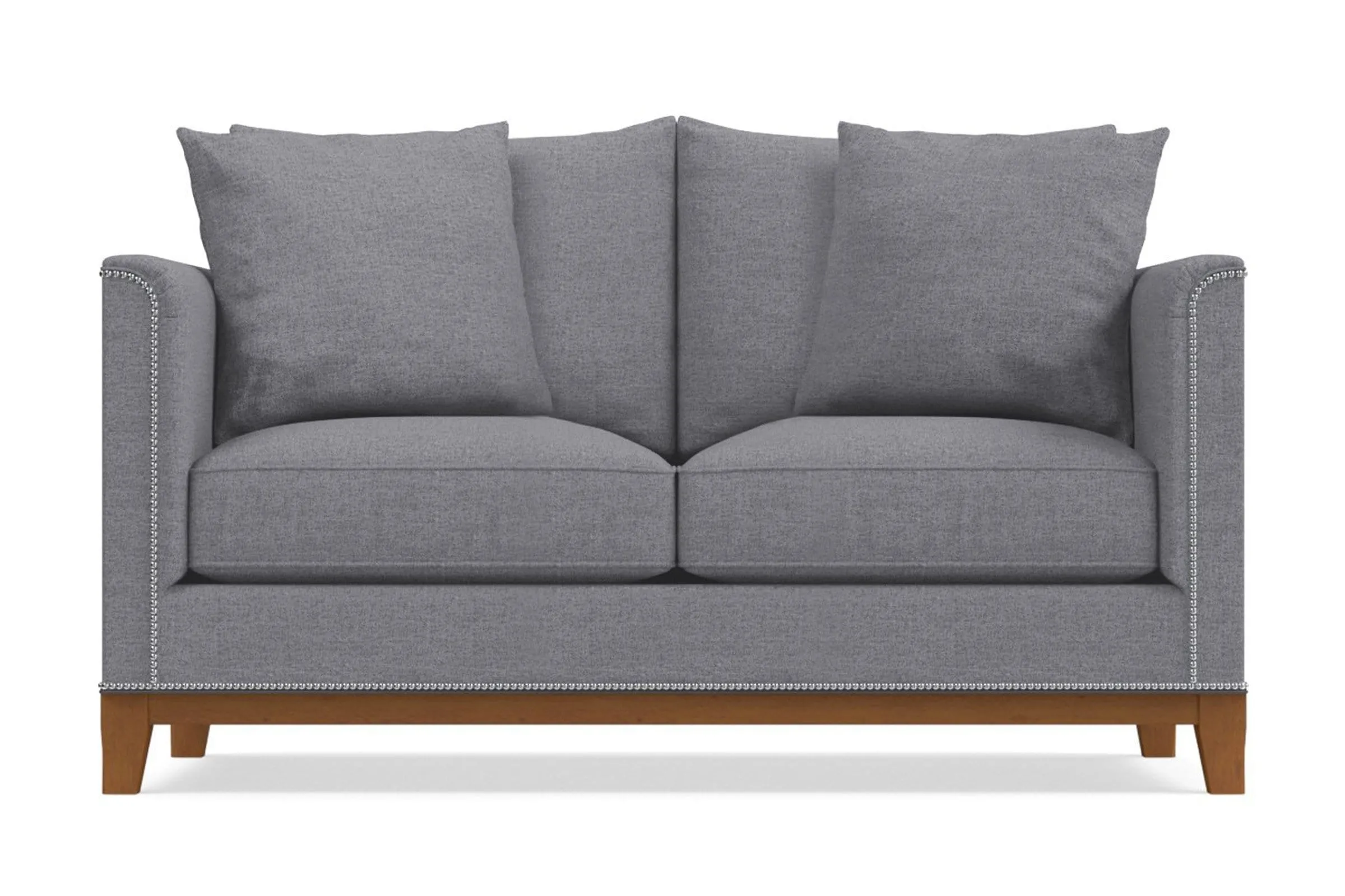 La Brea Apartment Size Sleeper Sofa Bed :: Leg Finish: Pecan / Sleeper Option: Deluxe Innerspring Mattress