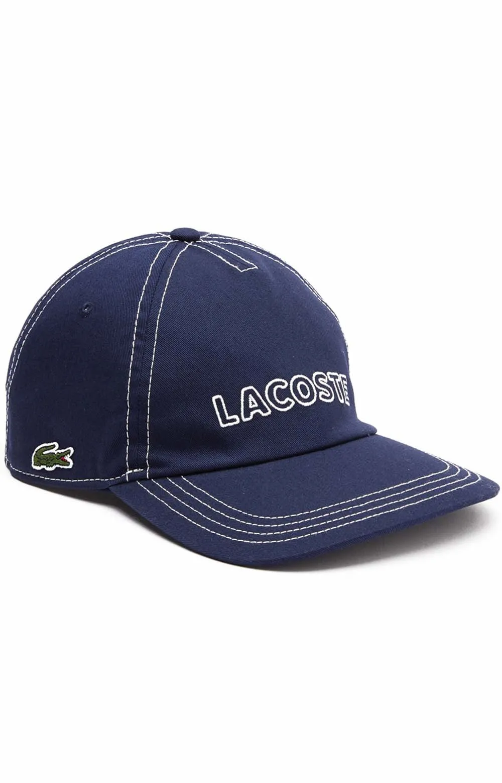 Lacoste Heritage Cotton Twill Cap - Navy Blue