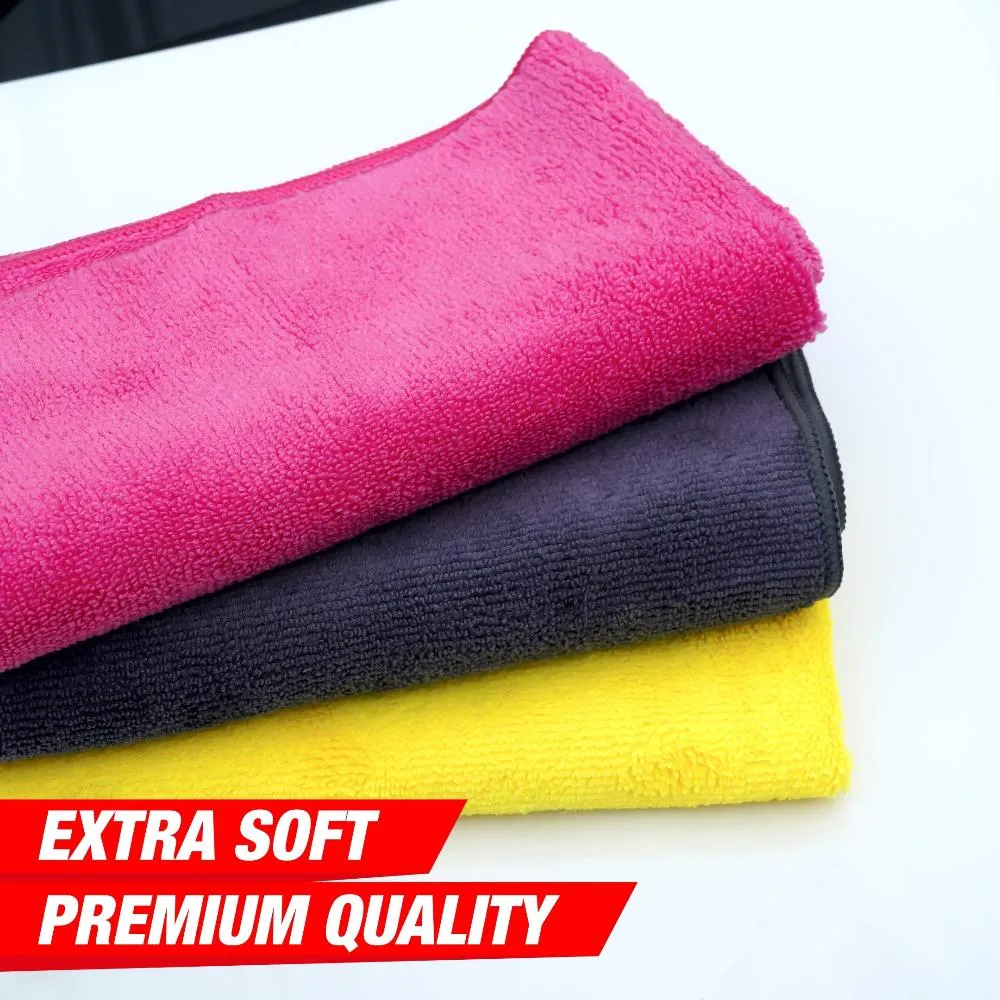 Microfiber Car Cleaning Cloth-Water Magnet Drying Towel-40x40cm-350 GSM