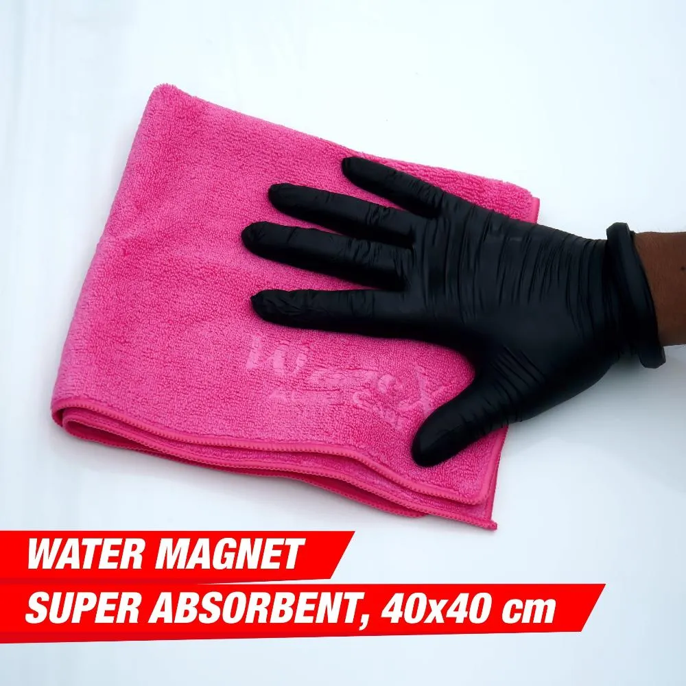 Microfiber Car Cleaning Cloth-Water Magnet Drying Towel-40x40cm-350 GSM