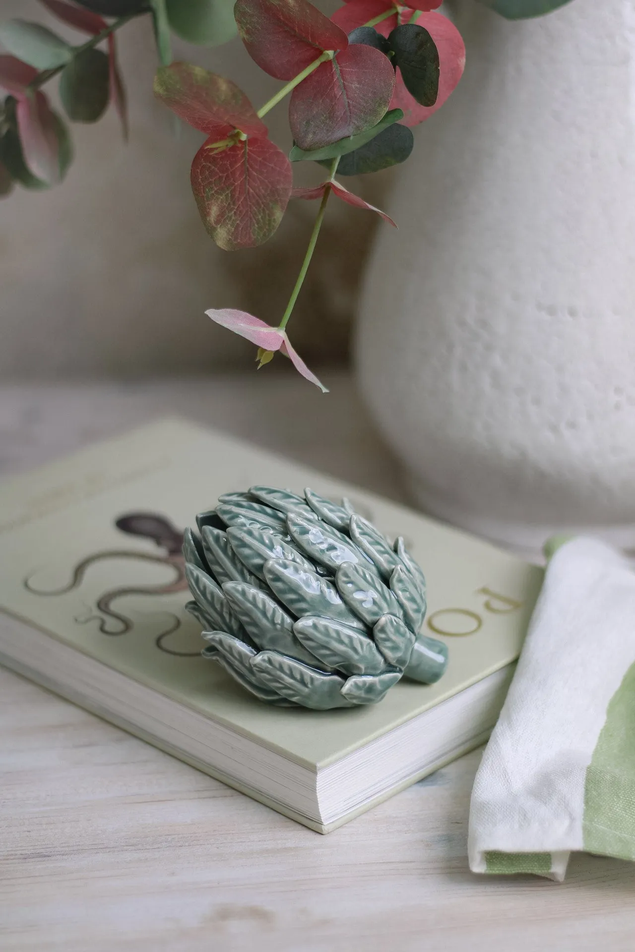 Mint Ceramic Artichoke