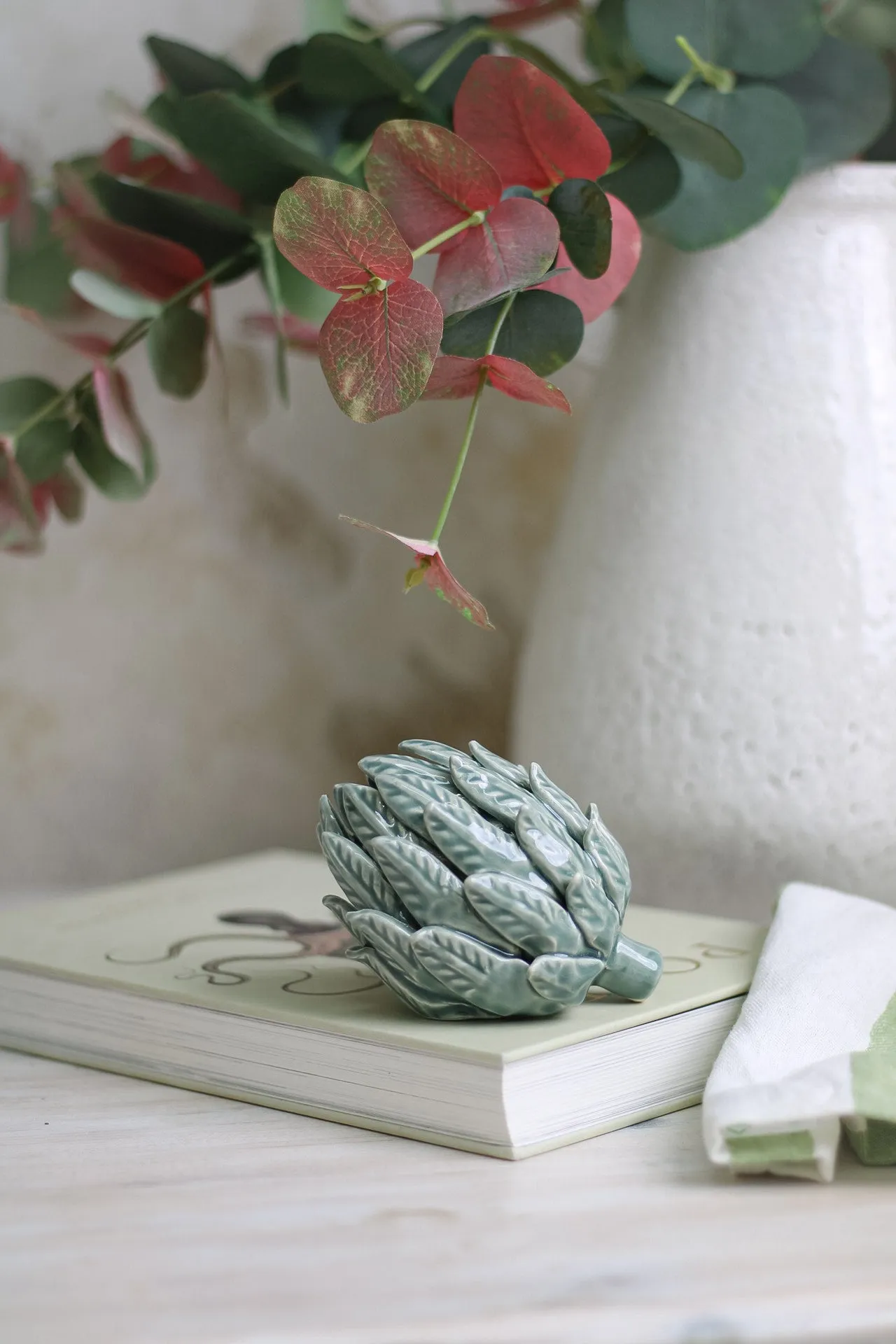 Mint Ceramic Artichoke