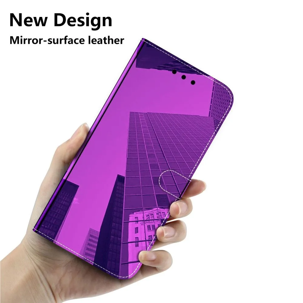 Mirror Motorola Edge (2021) flip case - Purple