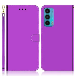 Mirror Motorola Edge (2021) flip case - Purple