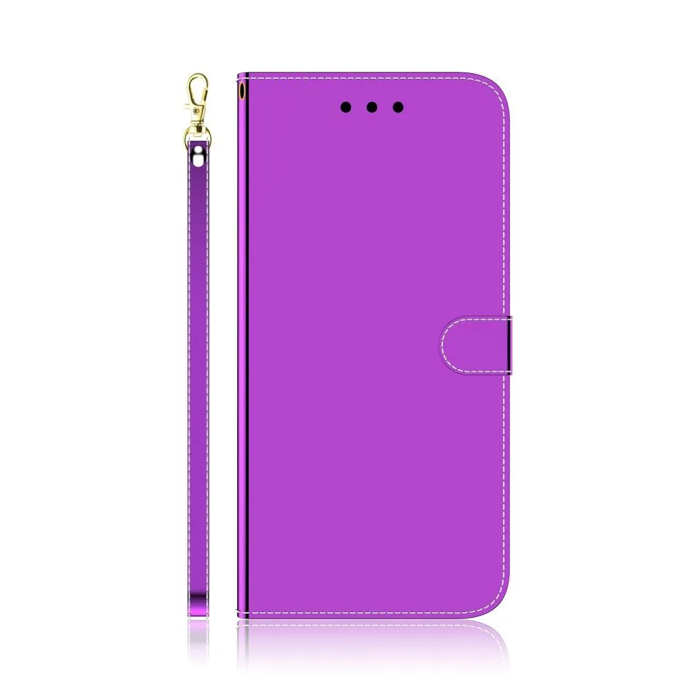 Mirror Motorola Edge (2021) flip case - Purple