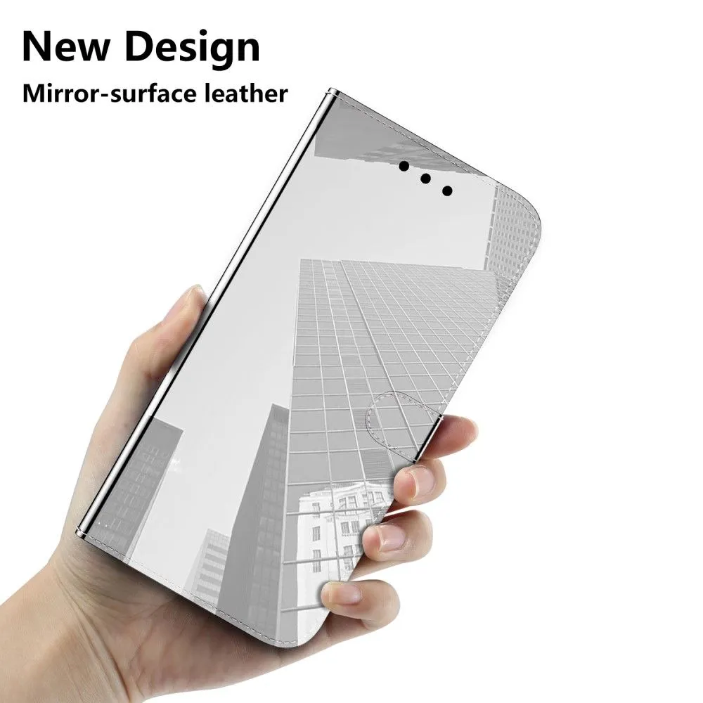 Mirror OnePlus Nord CE 2 5G flip case - Silver