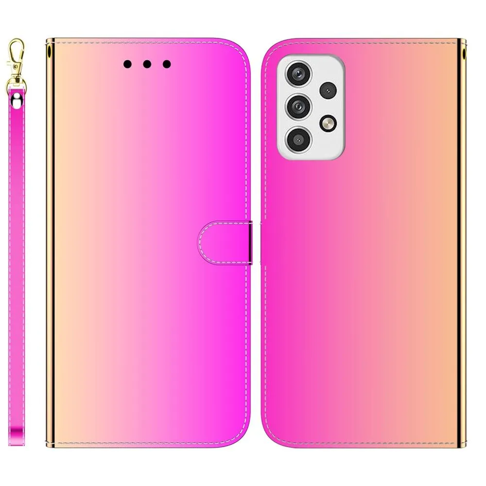 Mirror Samsung Galaxy A23 flip case - Rose