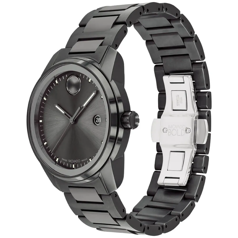 Movado BOLD Verso Gunmetal Ion-plated Men's Watch 3600860