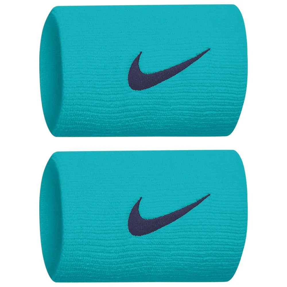 Nike Premier Doublewide Wristbands 2 Pack - Laser Blue/Blue Void