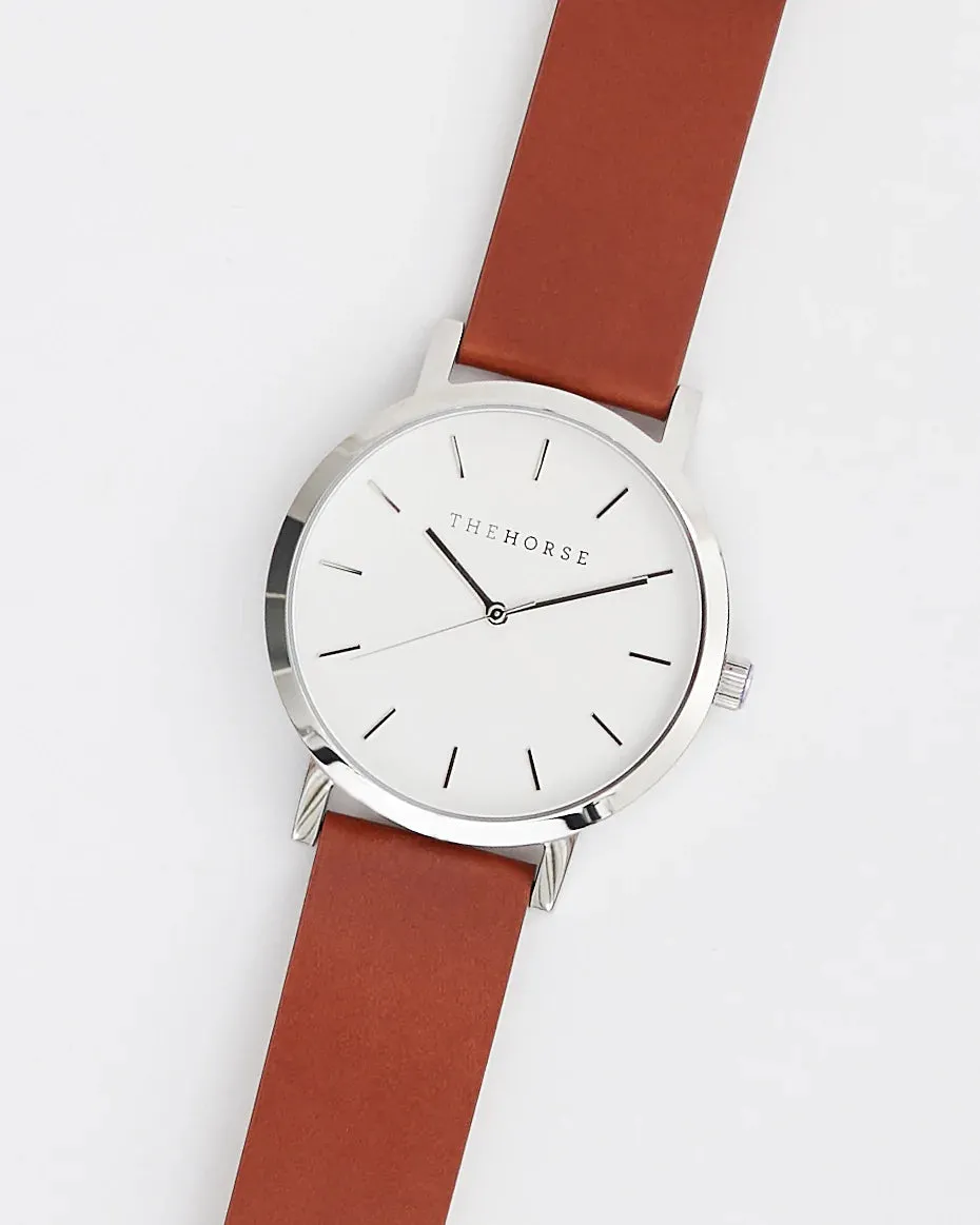 ORIGINAL WATCH (A3 - Polished Steel / Tan)