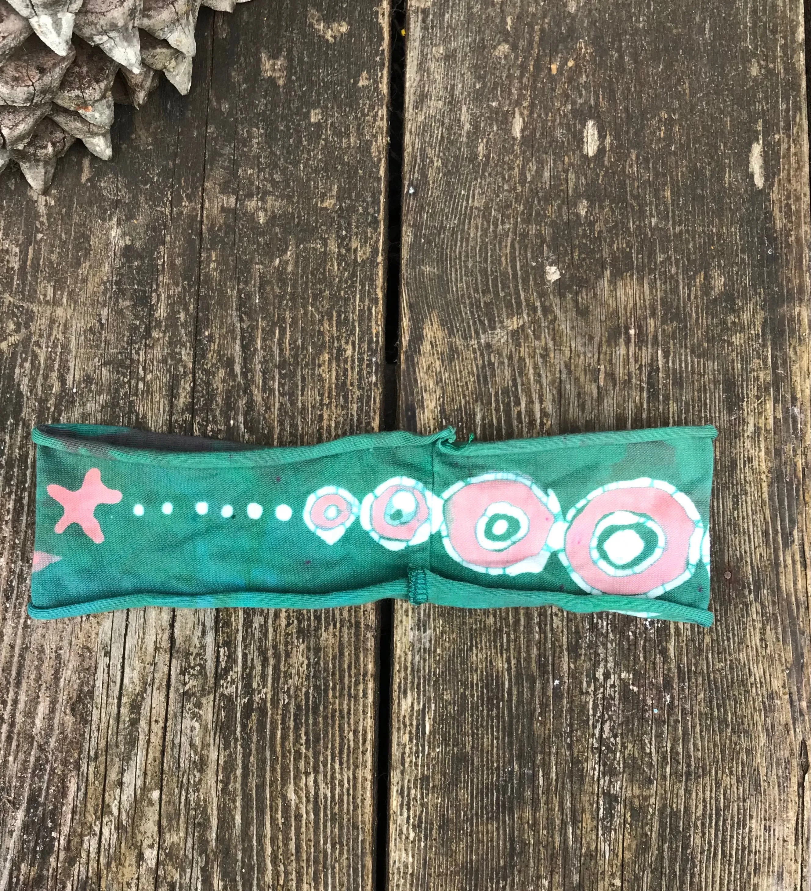 Peach and Mint Stellar Handmade Headband