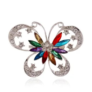 Personality Exaggerated Diamond-studded Butterfly Gem Brooch Brooch