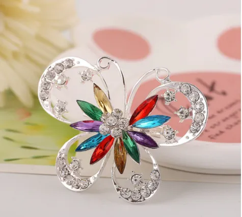 Personality Exaggerated Diamond-studded Butterfly Gem Brooch Brooch