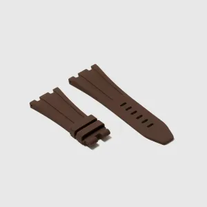 Rubber Strap for Audemars Piguet 42mm Royal Oak Offshore (Tang Buckle) - Espresso Brown