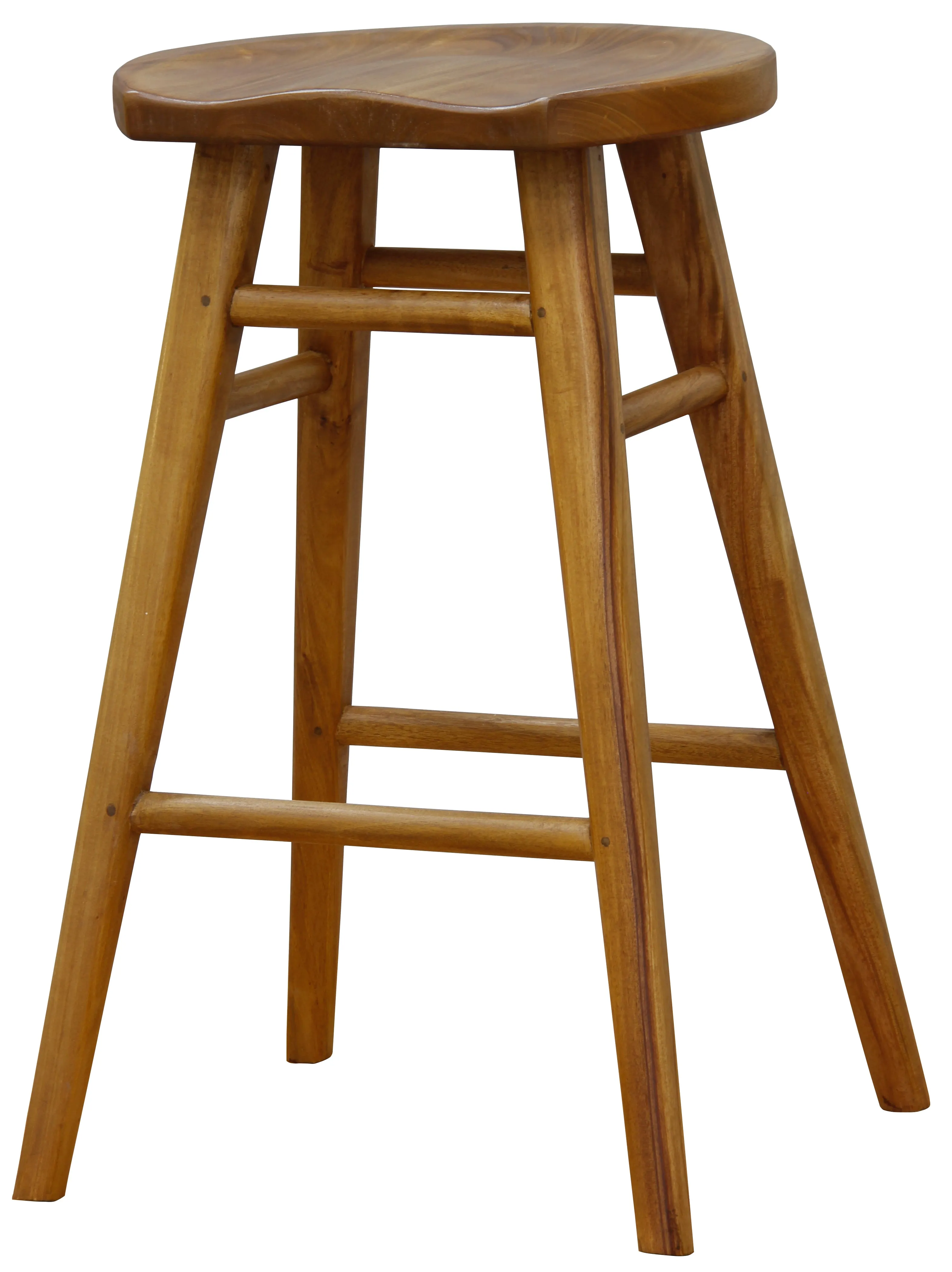 Scandinavian Solid Timber Counter Stool (Caramel)