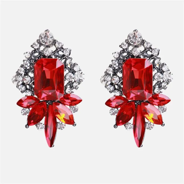 Scarlet Red Fashion Drop Earrings