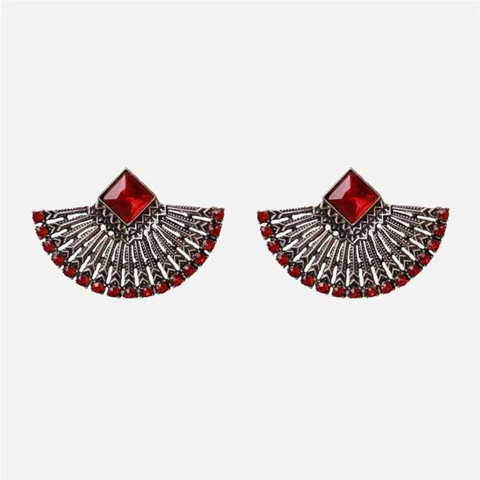 Scarlet Red Fashion Drop Earrings