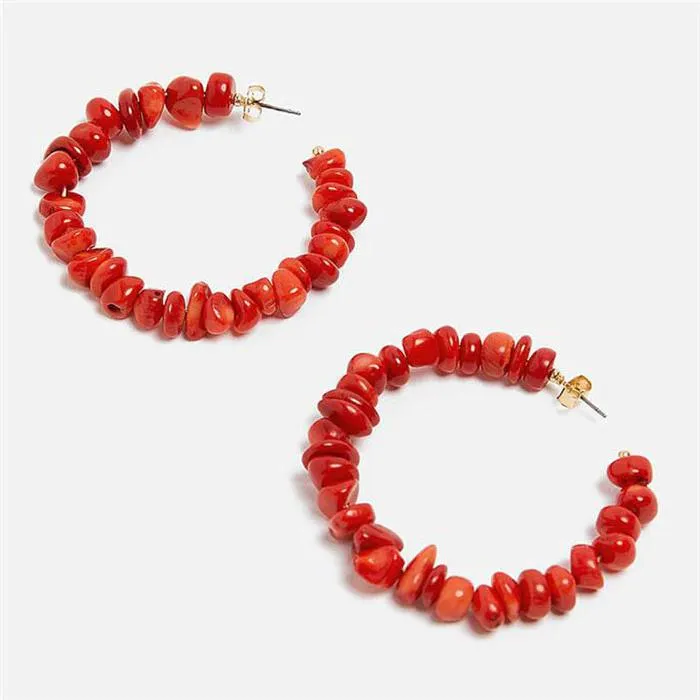 Scarlet Red Fashion Drop Earrings