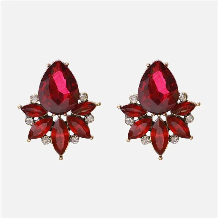 Scarlet Red Fashion Drop Earrings