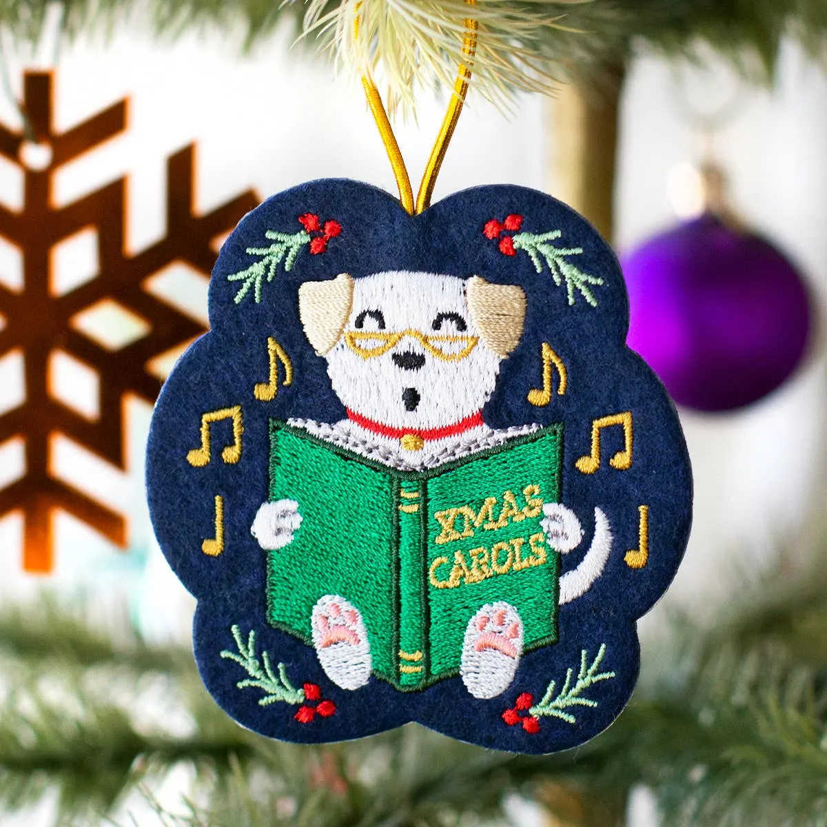 Singing Dog Ornament