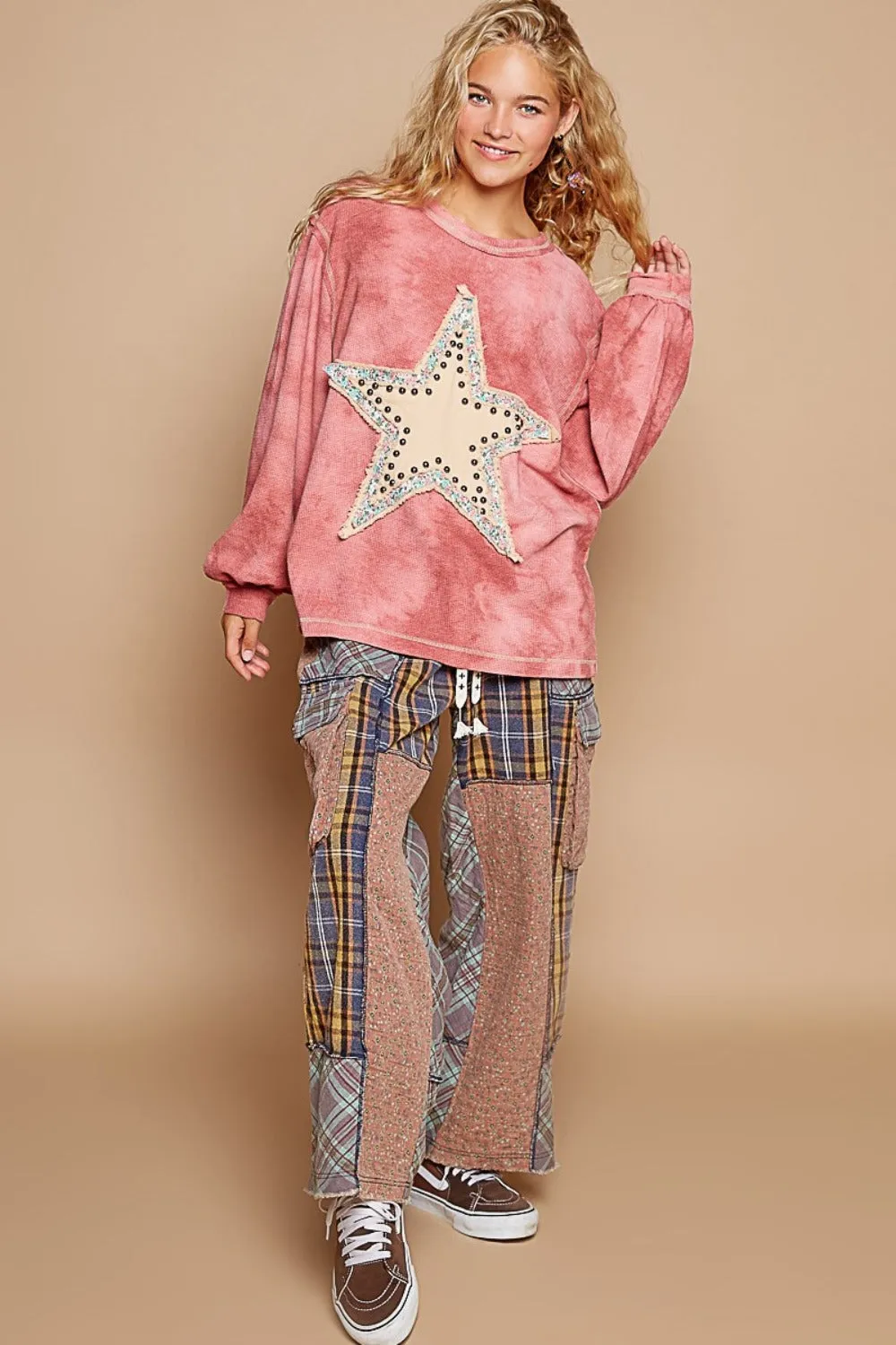 Star Patch With Studded Top