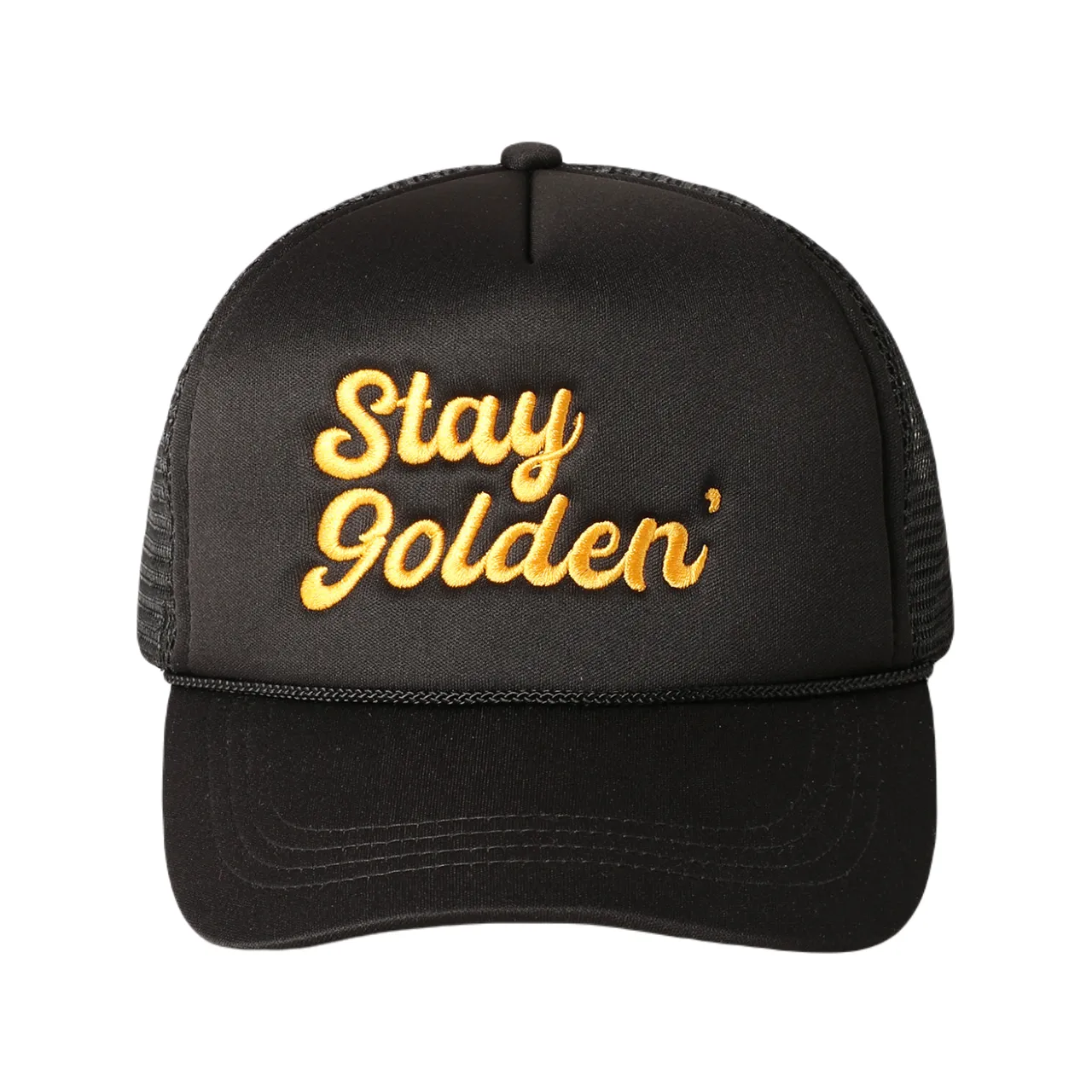 Stay Golden Embroidered Trucker Hat - Adult