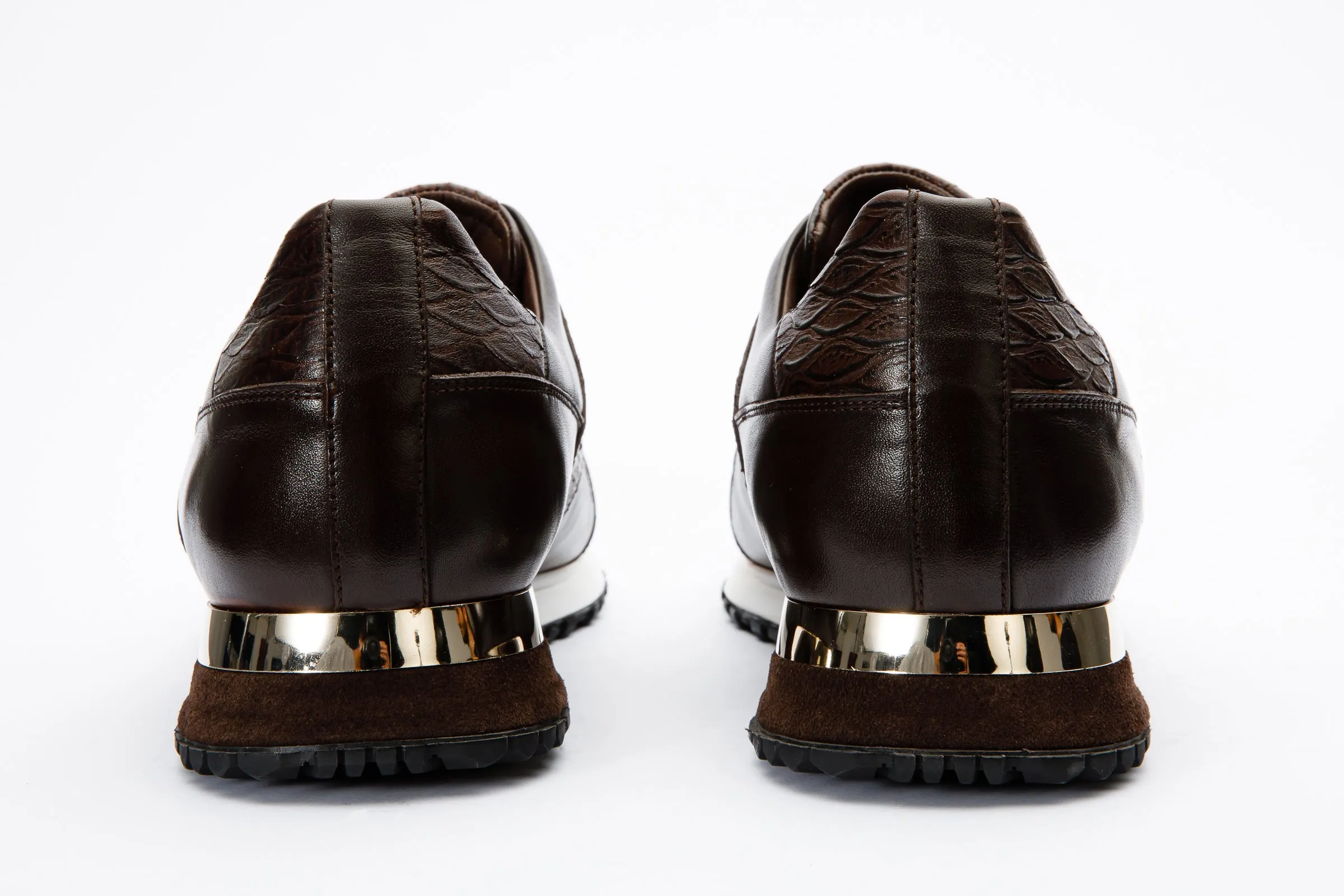 The Mugla Brown Snk Leather Men Sneaker Final Sale!